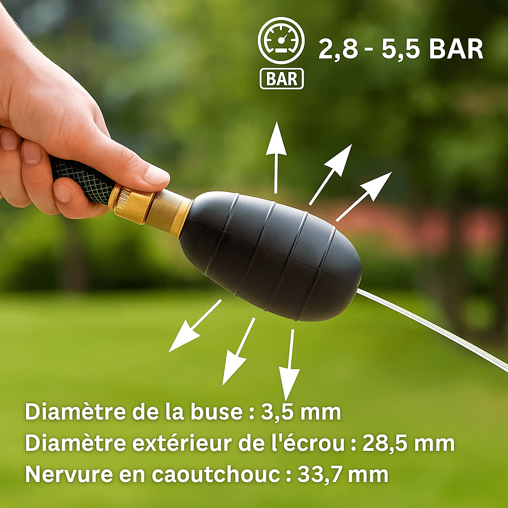 Déboucheur de canalisation, lot de trois tailles petit, moyen, grand