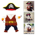 Déguisement pour chien, pirate ou prince de Noël, du S au XL
