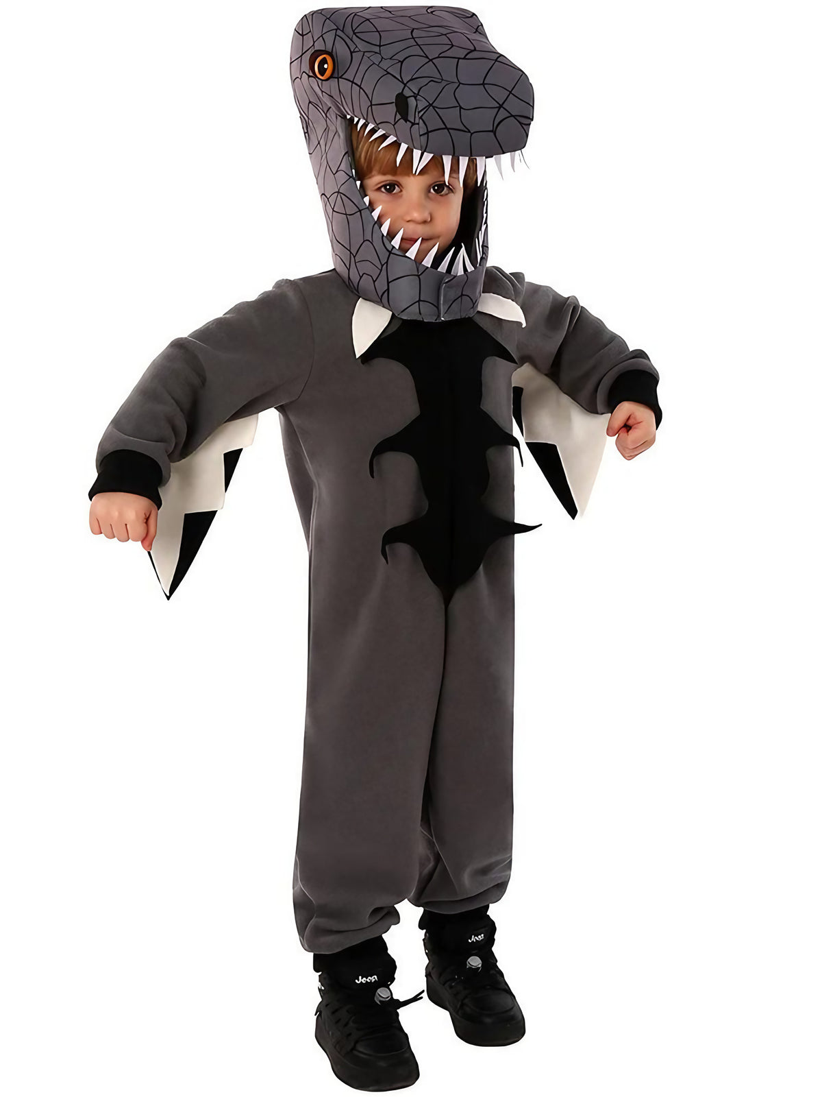Déguisement dinosaure enfant, onze coloris, du S au XL, gris