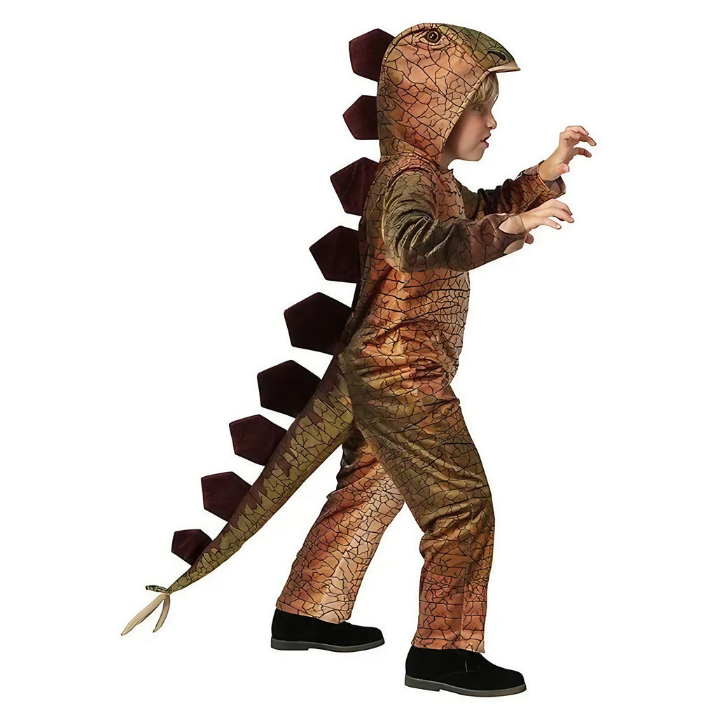 Déguisement dinosaure enfant, onze coloris, du S au XL, marron