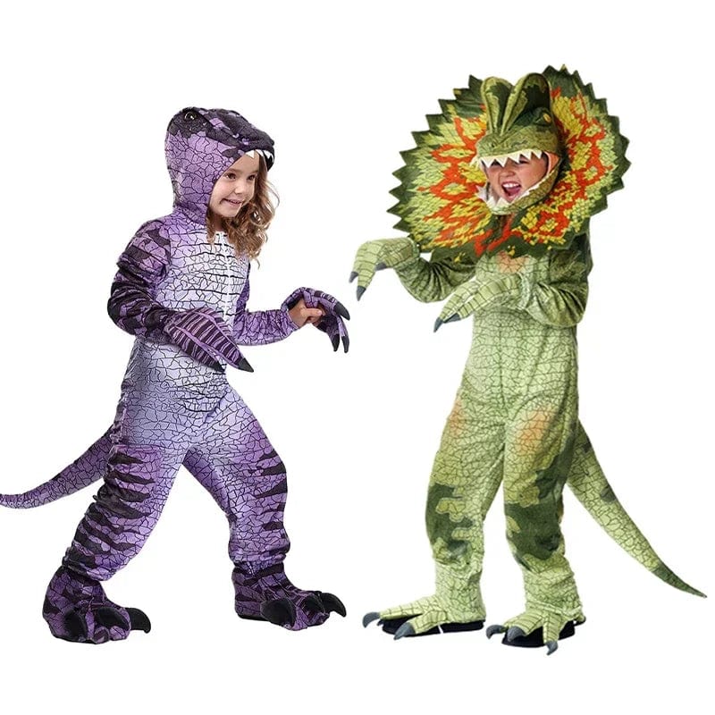 Déguisement dinosaure enfant, onze coloris, du S au XL