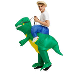 Déguisement de dinosaure gonflable adulte, dix modèles, vert d