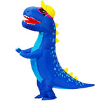 Déguisement de dinosaure gonflable adulte, dix modèles, bleu a