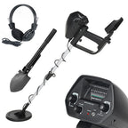 Détecteur de métaux en kit avec casque et pointeur, bobine étanche