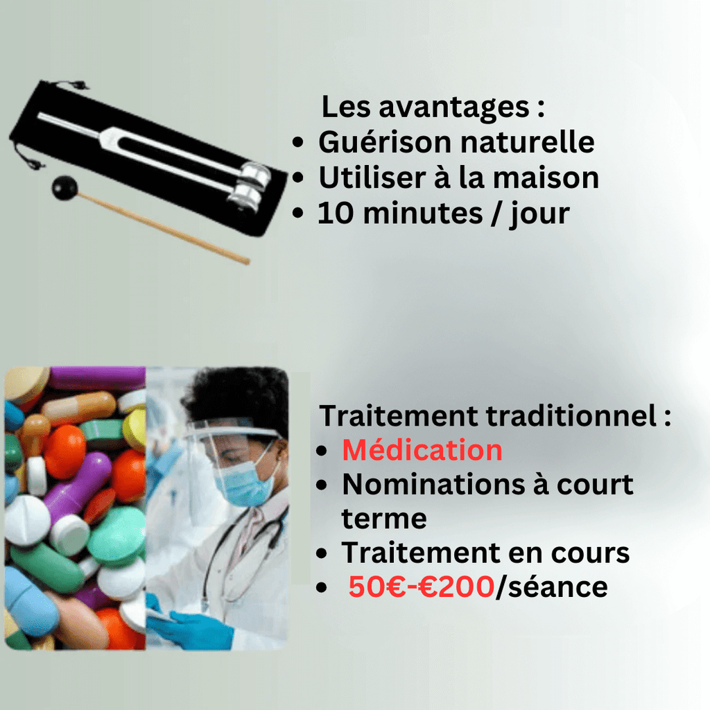 Diapason en métal 128 Hz pour méditation et relaxation sonore