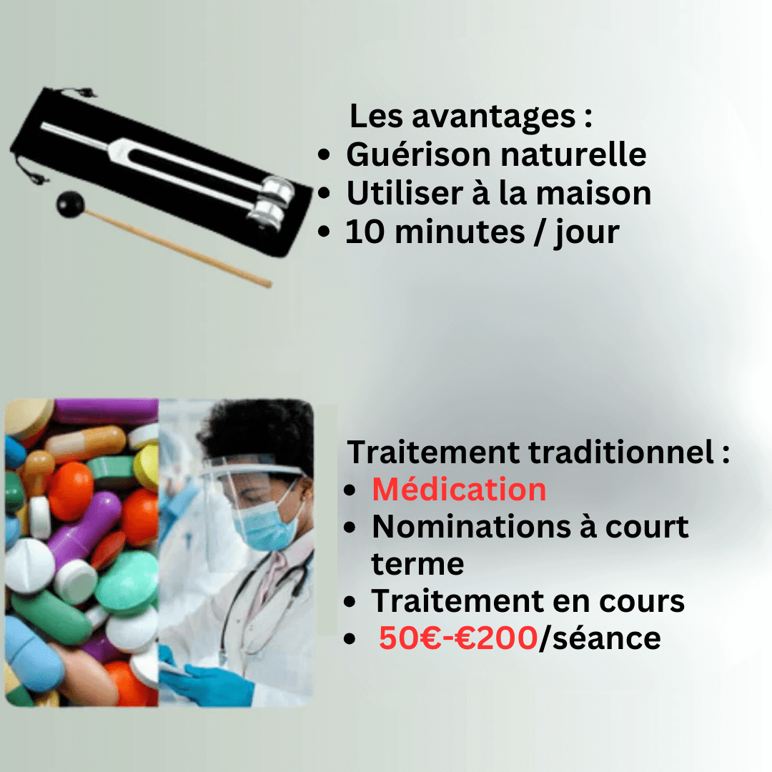 Diapason en métal 128 Hz pour méditation et relaxation sonore