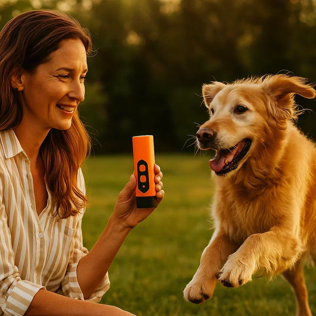 Boîtier à ultrasons contre les aboiements, compact et portable