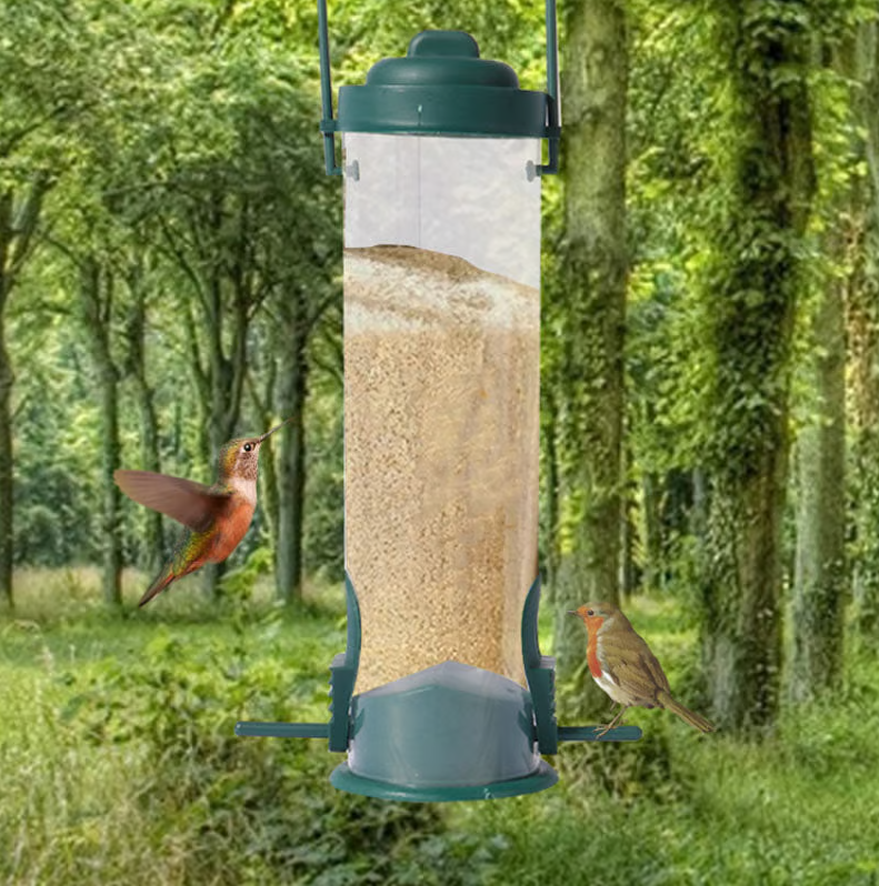 Mangeoire à graines pour oiseaux, anti-écureuil, sans rouille