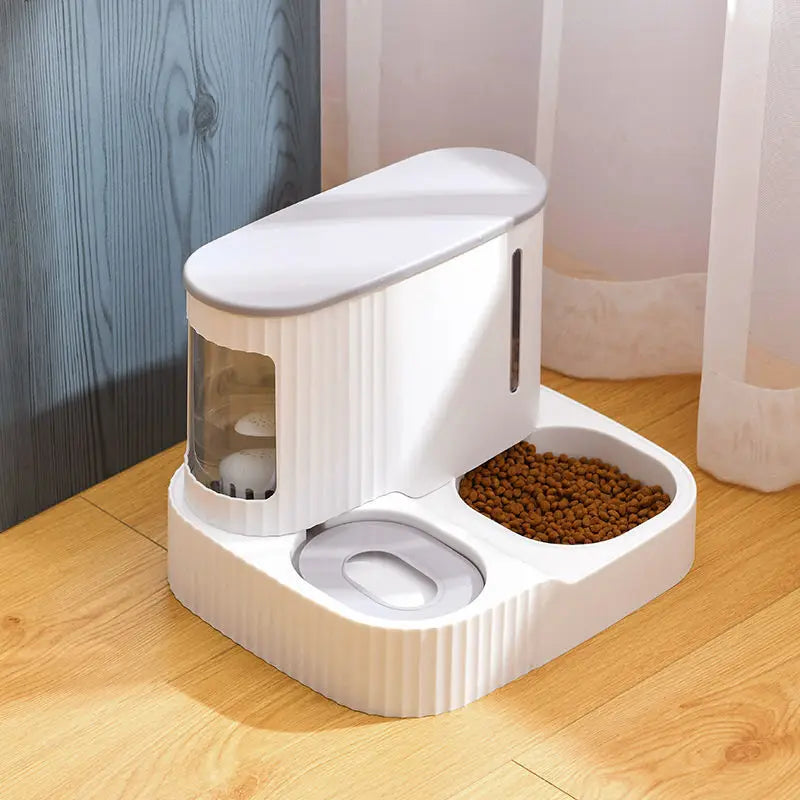Distributeur d'eau et de croquettes 2 en 1 pour chat et chien