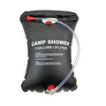 Douche solaire de camping 20 litres, pliable, en PVC, noir