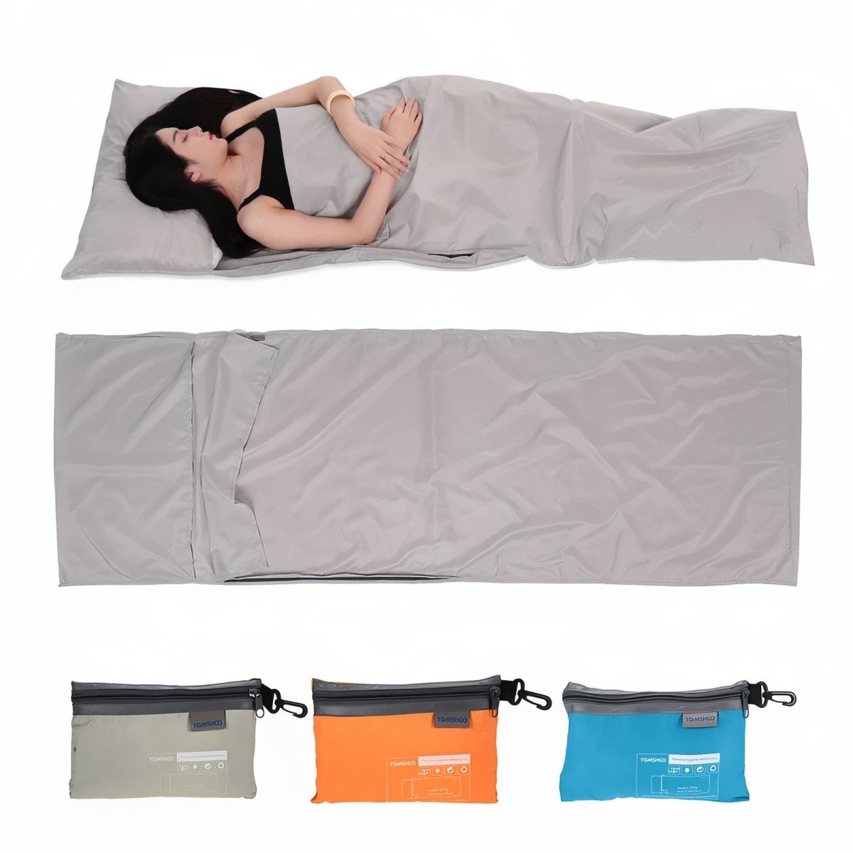 Drap de sac de couchage léger 70 x 210 cm, pour le bivouac