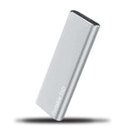 Disque externe USB-C 256 Go, compact, quatre coloris, argenté