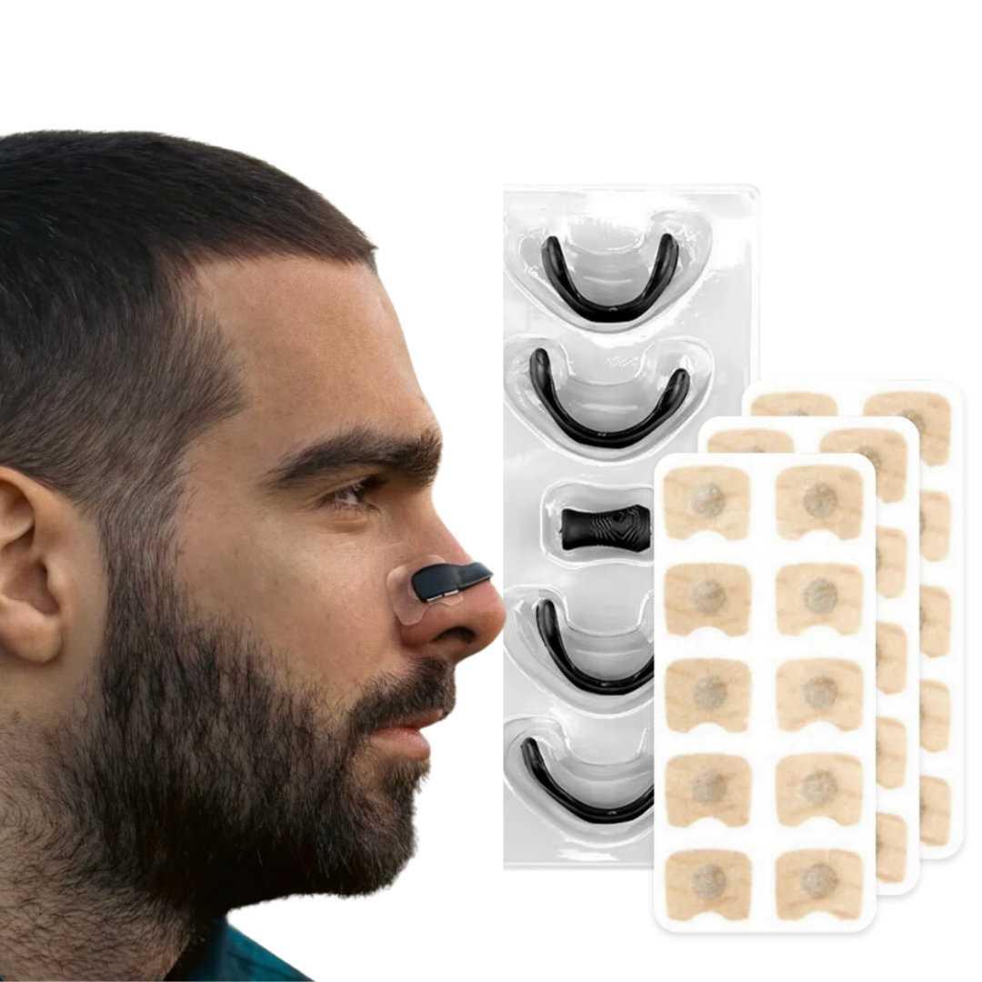 Écarteur nasal pour le sport, avec patchs adhésifs