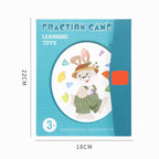 Disque de fractions magnétique, outil pédagogique de calcul