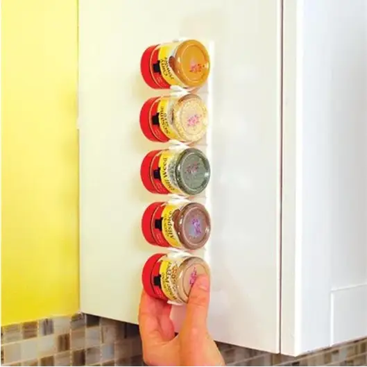 Range-épices à clipser pour porte de placard, lot de 2 ou 4