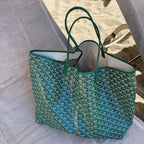 Sac shopper femme à anses et bandoulière réglable, cinq coloris, vert