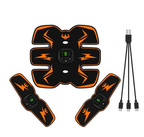 Électrostimulateur musculaire portable, 10 niveaux et 6 modes, orange