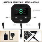 Électrostimulateur musculaire portable, 10 niveaux et 6 modes