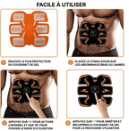 Électrostimulateur musculaire portable, 10 niveaux et 6 modes