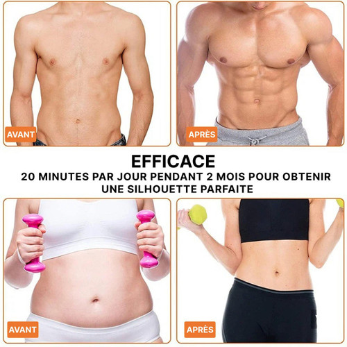 Électrostimulateur musculaire portable, 10 niveaux et 6 modes