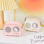 Enceinte Bluetooth rétro avec radio FM, format compact