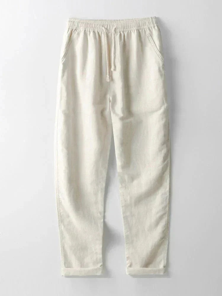 Ensemble homme chemise boutonnée et pantalon assorti, d'été