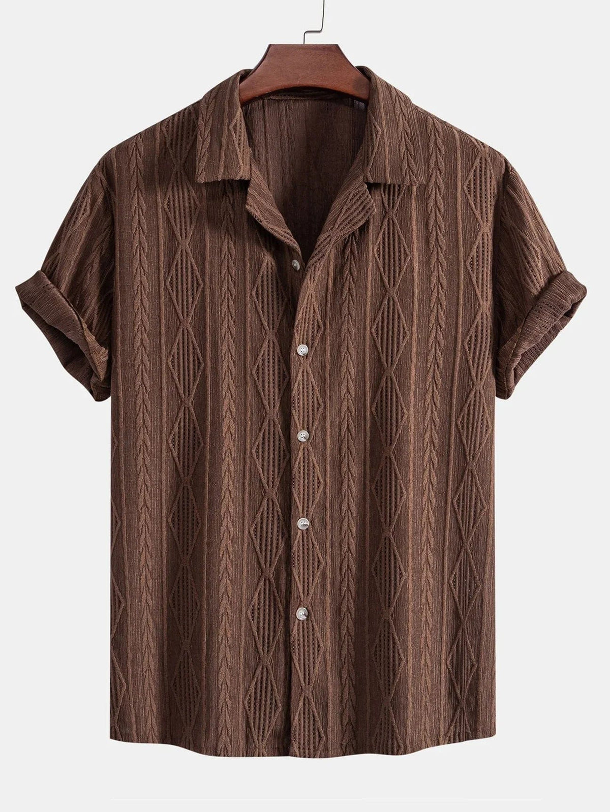 Ensemble homme chemise boutonnée et pantalon assorti, d'été