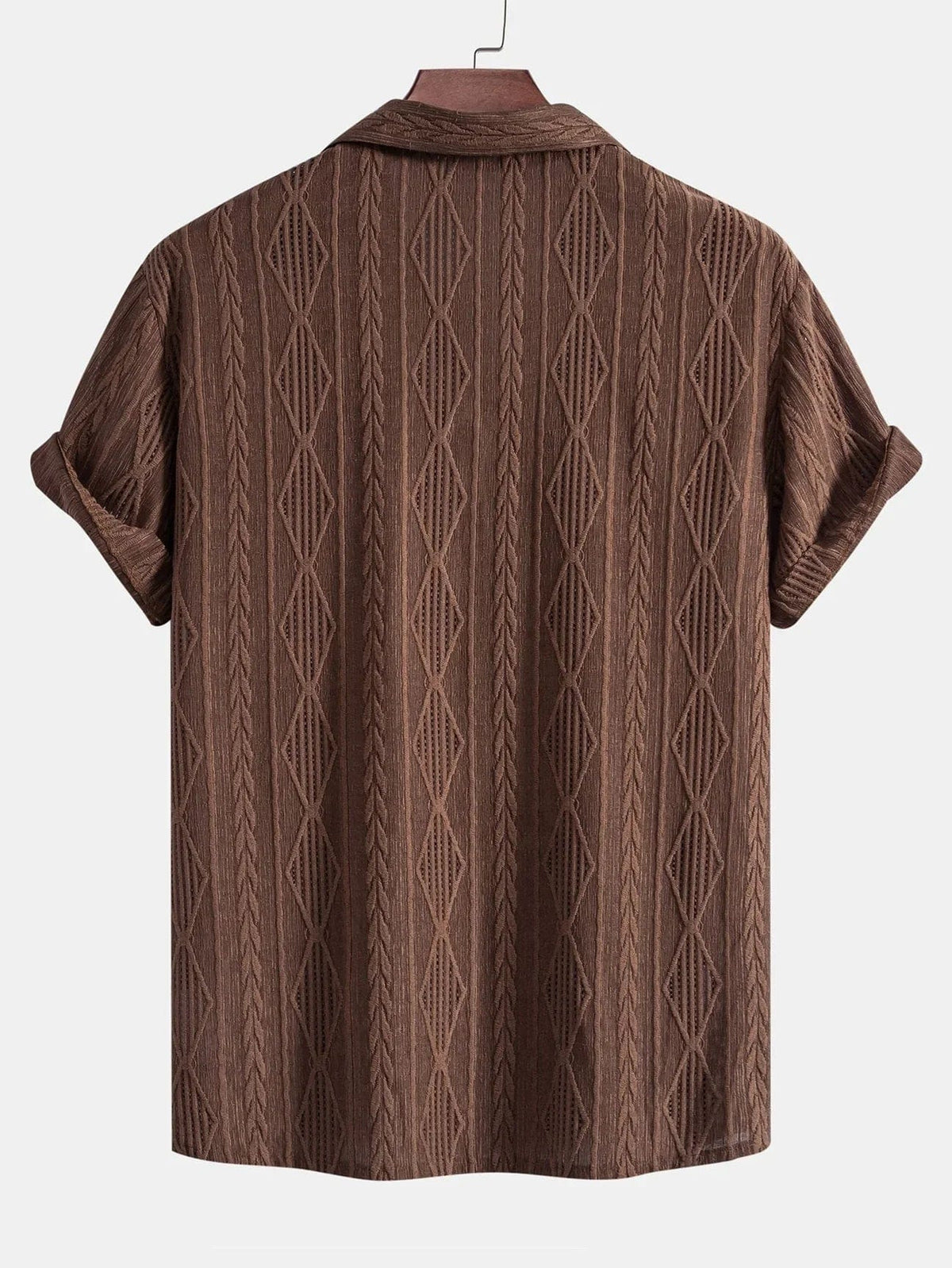 Ensemble homme chemise boutonnée et pantalon assorti, d'été
