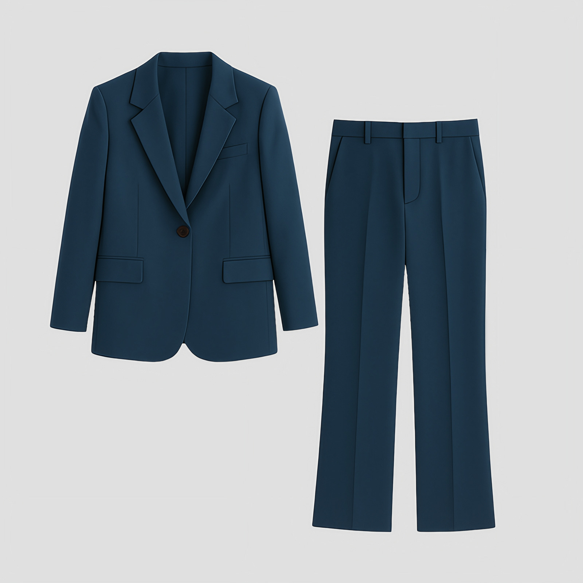 Ensemble blazer cintré et pantalon droit femme, sept coloris