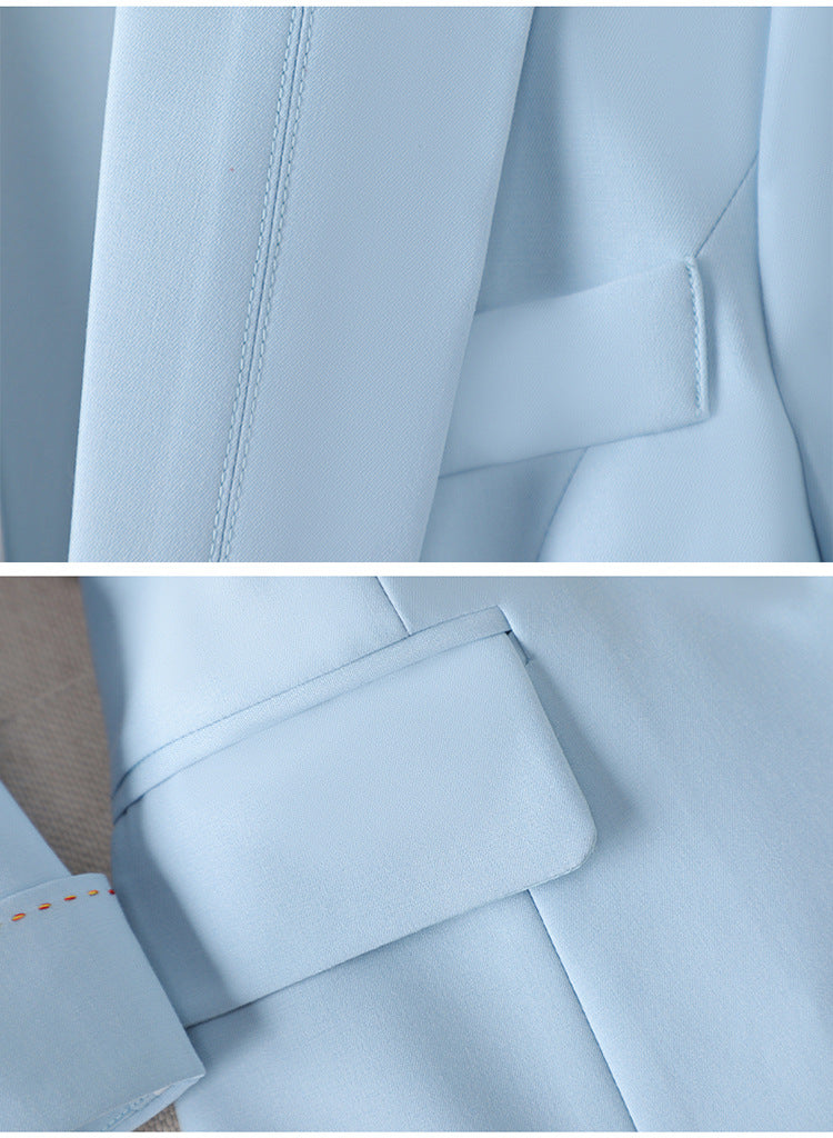 Ensemble blazer et pantalon femme, trois coloris