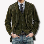 Ensemble blazer et gilet homme, quatre coloris, du S au 3XL, vert