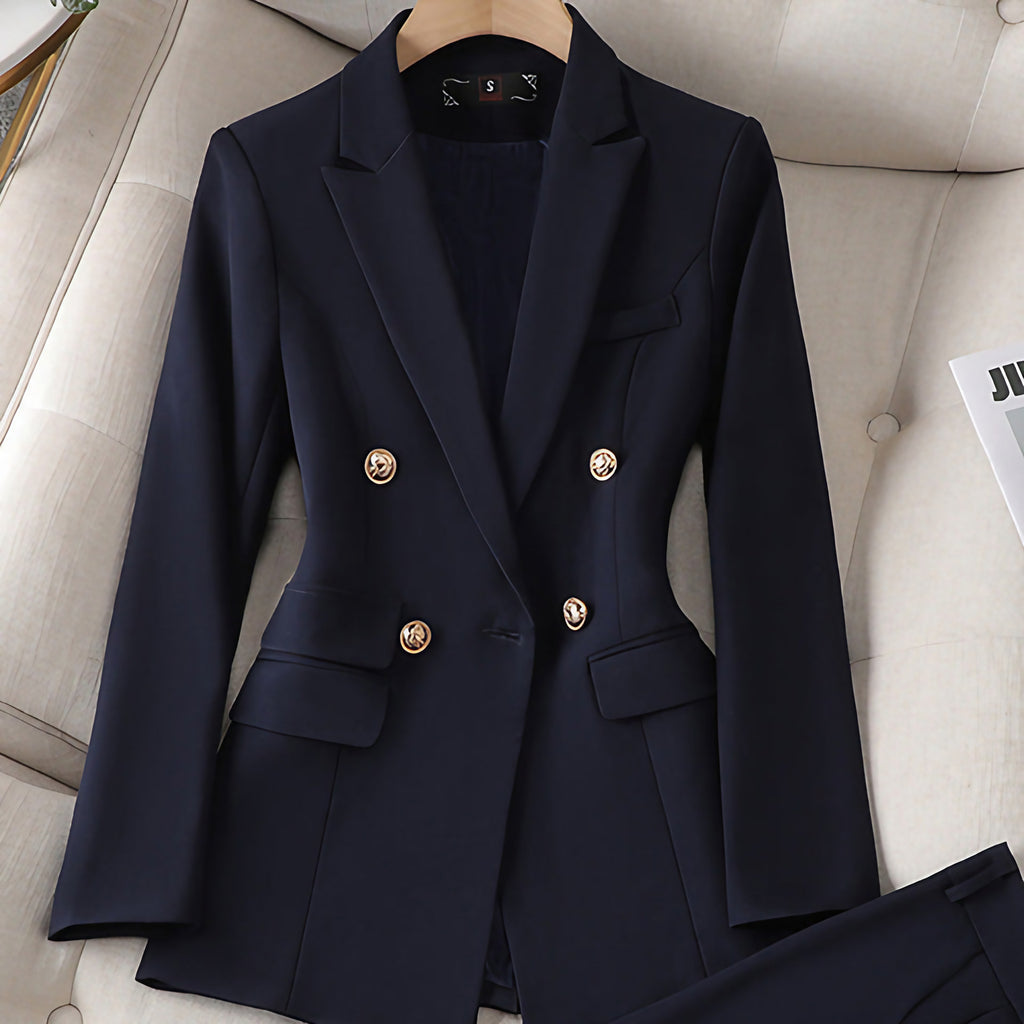 Ensemble blazer et pantalon femme, ou blazer seul, trois coloris