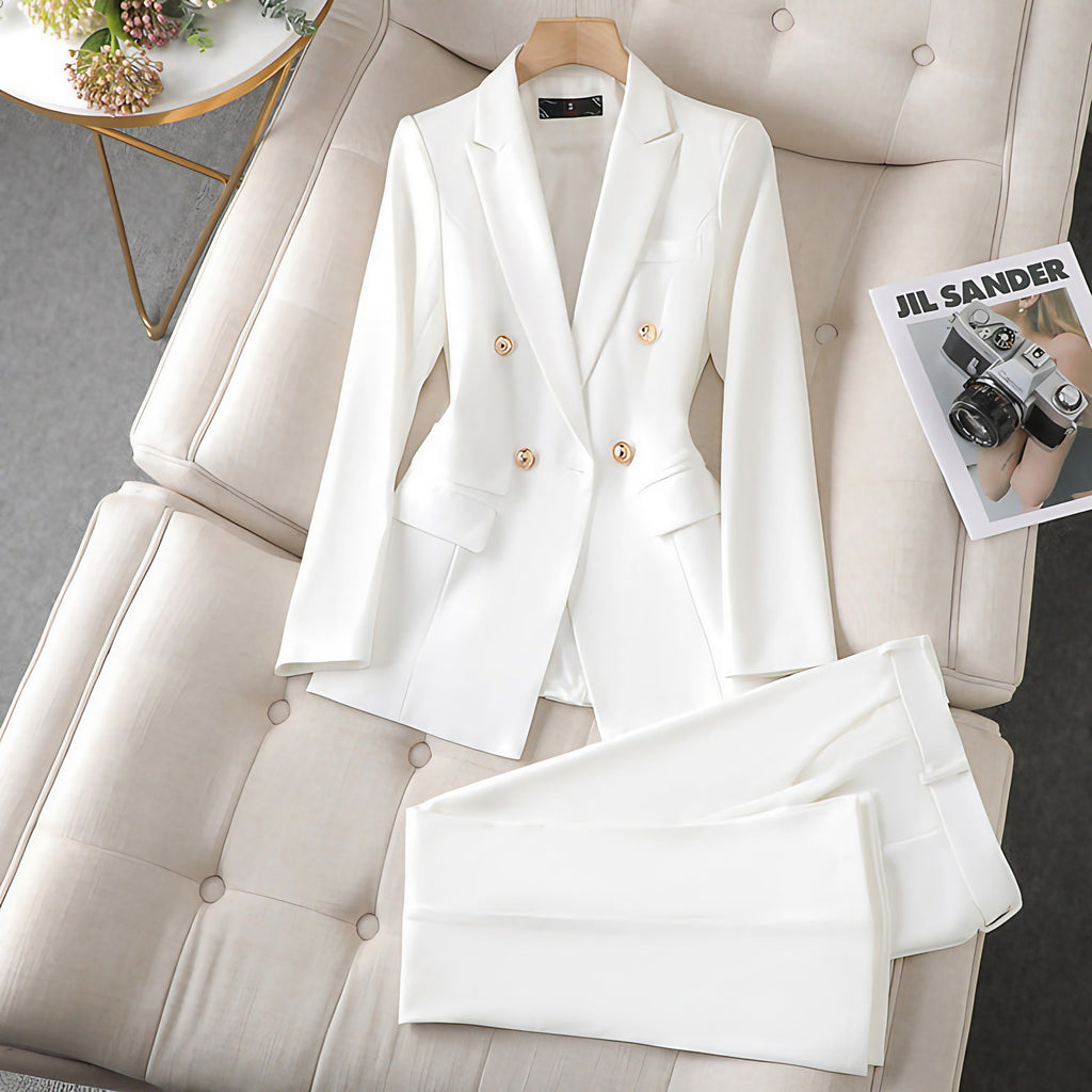 Ensemble blazer et pantalon femme, ou blazer seul, trois coloris