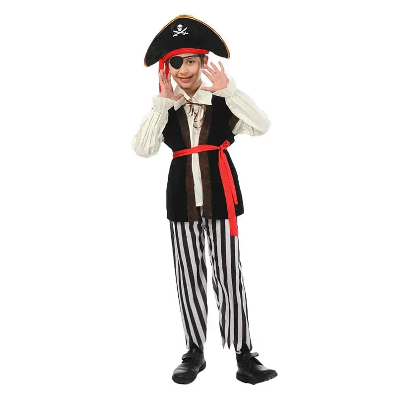 Déguisement pirate garçon, de 4 à 10 ans, avec ou sans accessoires