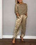 Ensemble deux pièces femme coordonné, dix coloris, du S au 5XL