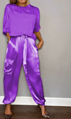 Ensemble deux pièces femme coordonné, dix coloris, du S au 5XL