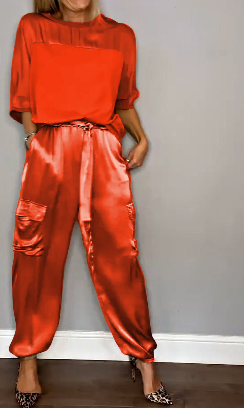 Ensemble deux pièces femme coordonné, dix coloris, du S au 5XL