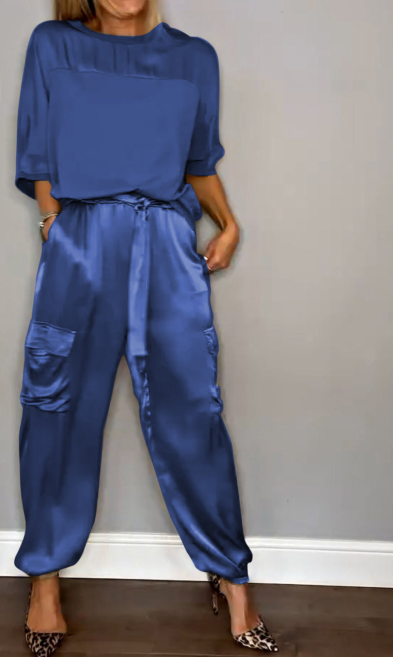 Ensemble deux pièces femme coordonné, dix coloris, du S au 5XL