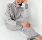 Ensemble de détente femme deux pièces gris, du S au 4XL