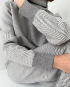 Ensemble de détente femme deux pièces gris, du S au 4XL
