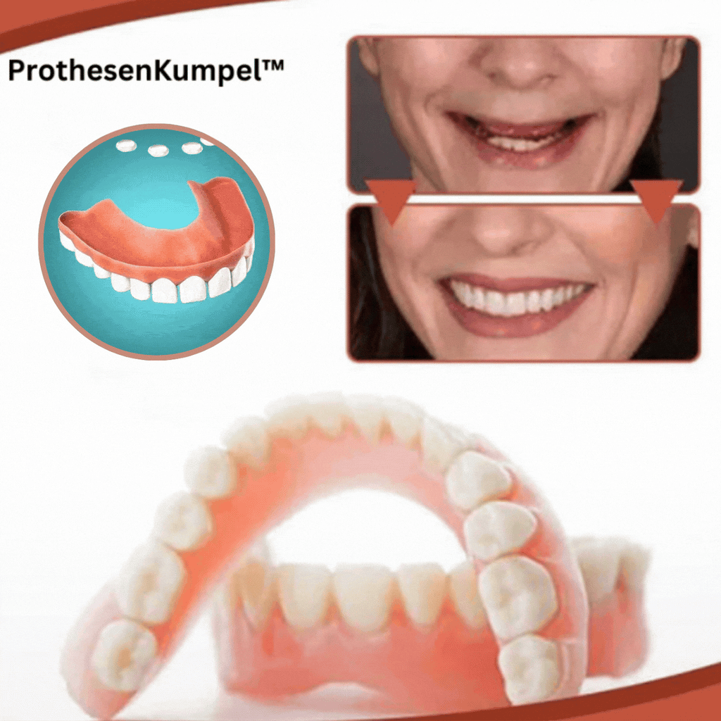 Prothèses dentaires souples en silicone, kit haut et bas