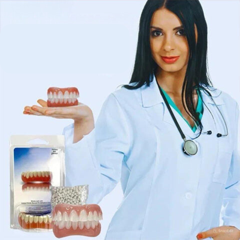 Prothèses dentaires souples en silicone, kit haut et bas