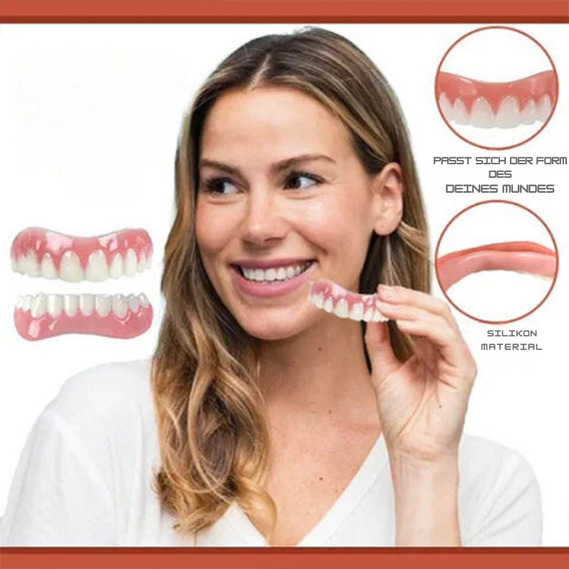 Prothèses dentaires souples en silicone, kit haut et bas