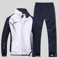 Survêtement homme veste zippée et jogging, du L au 5XL, blanc