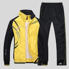 Survêtement homme veste zippée et jogging, du L au 5XL, jaune