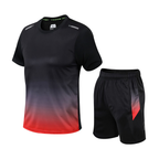 Ensemble de sport homme t-shirt et short, du XS au 4XL, rouge