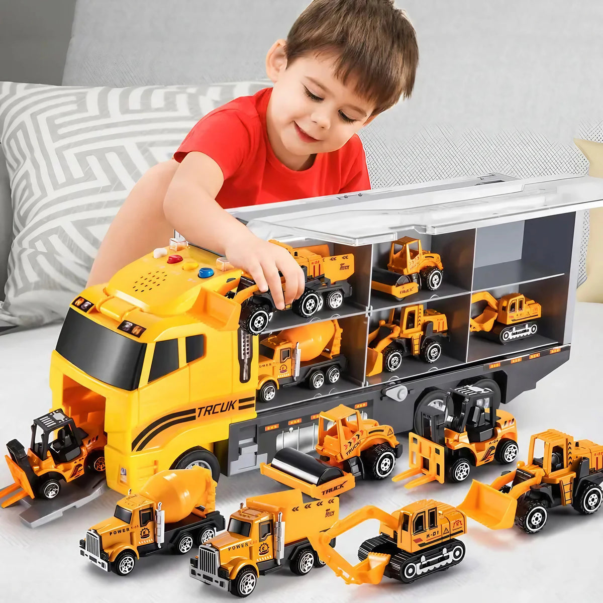 Ensemble d'engins de chantier pour enfant, dès 3 ans