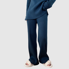 Ensemble femme deux pièces, pull oversize et pantalon large