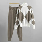 Ensemble femme sweat et pantalon, coupe oversize, quatre coloris, gris