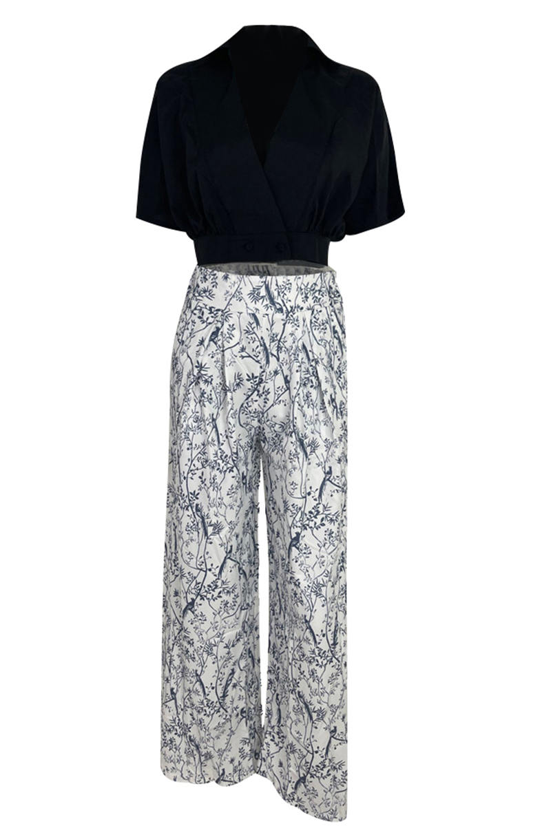 Ensemble satin femme, crop top manches longues et palazzo